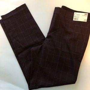 UNIQLO Smart Ankle Length Pants in Wine NWT Size L